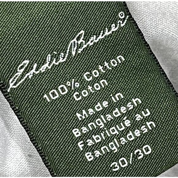 Eddie Bauer Men Cargo Shorts Size 30 Brown Plaid Mid Rise 11" Inseam 100% Cotton - Picture 4 of 6